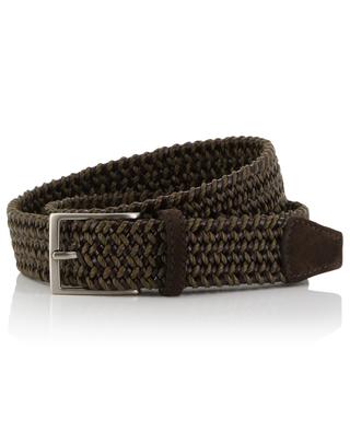 Braided fabric and leather belt - 35 mm BONGENIE GRIEDER