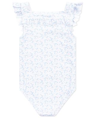 Briland Blue Botanic girl's printed swimsuit MINNOW