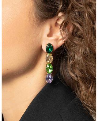 Maudi Oval Waterfall S rhinestone earrings LOTT.GIOIELLI