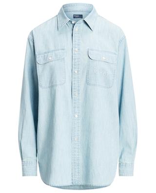R.L. 67 loose embroidered chambray shirt POLO RALPH LAUREN