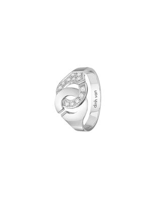 Menottes R10 white gold and diamond ring DINH VAN