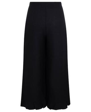 Clara Ruffled cropped wide-leg high-rise trousers ARKITAIP