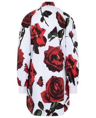 Mini robe chemise oversize Day Round Tudor Rose ALEXANDER MC QUEEN