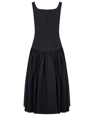 Flared strappy midi dress with sweetheart neckline ALEXANDER MC QUEEN