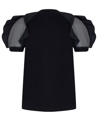 Materialmix-T-Shirt mit Rüschen ALEXANDER MC QUEEN