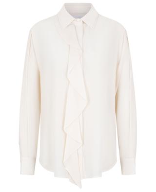 Asymmetric ruffle silk crepe blouse VICTORIA BECKHAM