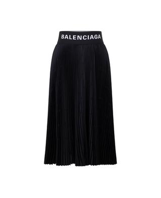 Diagonal Balenciaga All-Over micro pleated jacquard midi skirt BALENCIAGA