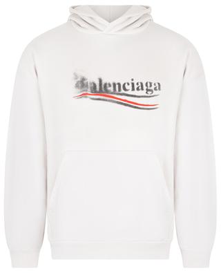 Political Stencil Medium Fit hooded sweatshirt BALENCIAGA