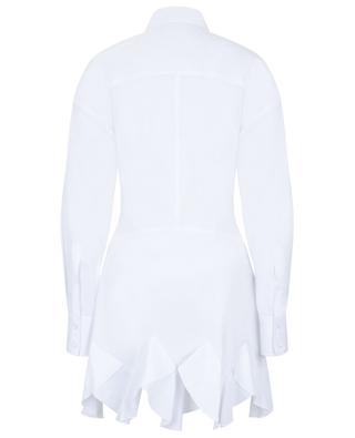 Mini robe chemise en popeline à volants STELLA MCCARTNEY