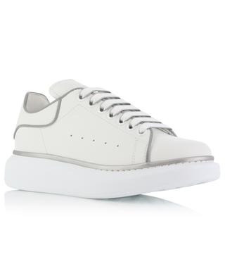 Oversized low-top leather sneakers with reflective piping ALEXANDER MC QUEEN