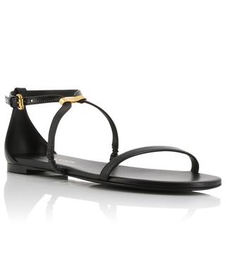 Armadillo smooth leather flat sandals ALEXANDER MC QUEEN