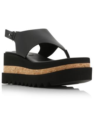 Sandales compensées en cuir synthétique Sneakelyse Portina 80 STELLA MCCARTNEY