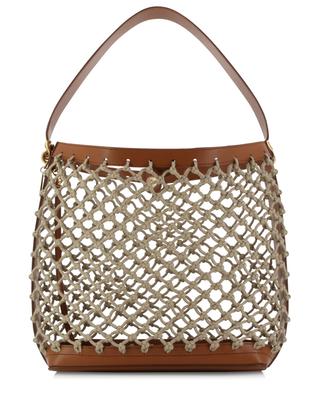 Eco Knotted Tote net and faux leather tote bag STELLA MCCARTNEY