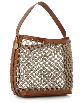 Eco Knotted Tote net and faux leather tote bag STELLA MCCARTNEY