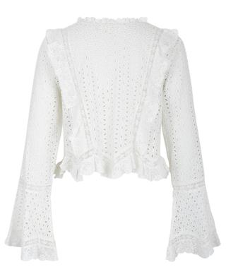 Brightlin openwork embroidered cotton blouse LOVESHACKFANCY