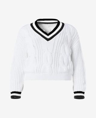 Sports openwork cable-knit cotton jumper GOLDBERGH