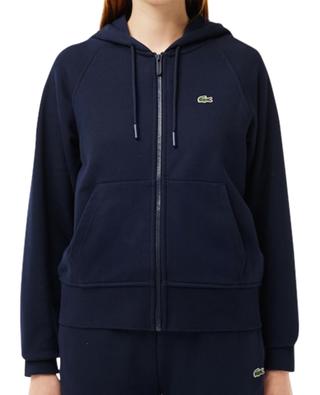 Jogger hooded full-zip organic fleece sweatshirt LACOSTE
