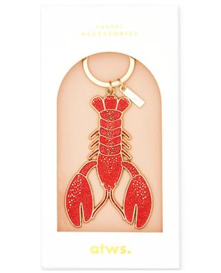 Lobster gold-tone enamelled key ring ATWS.