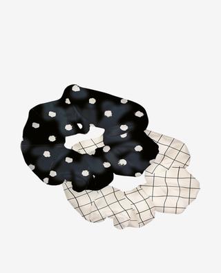 Painted Dots Duo set of 2 scrunchies ATWS.