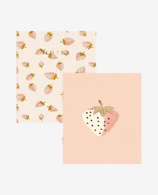 Strawberries Duo set of 2 A6 note books ATWS.