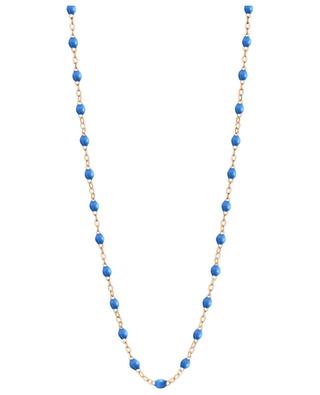 Halskette aus Roségold und Harz Classique Gigi Bleu Fluo GIGI CLOZEAU