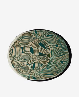 Sombra round embroidered cushion - 42 cm MAISON SARAH LAVOINE