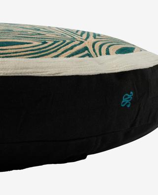 Sombra round embroidered cushion - 42 cm MAISON SARAH LAVOINE