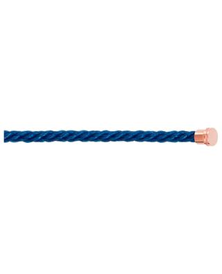 Câble pour bracelet à embouts plaqués or rose Force 10 MM Blu Jean FRED PARIS