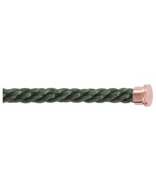 Câble pour bracelet à embouts roses Force10 GM Kaki FRED PARIS