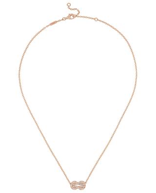 Chance Infinie MM Full Dia pink gold and diamond necklace FRED PARIS