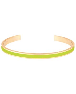 Bangle Green Flash enamelled brass bracelet - 4 mm BANGLE UP
