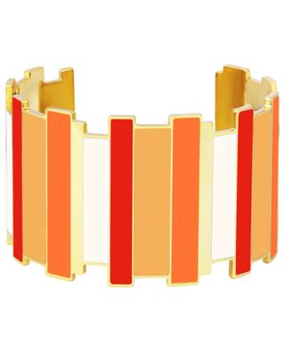 Inès Orange Tonic multicolour brass cuff BANGLE UP