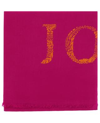 Joy Minimal Embroidery cashmere scarf PINK MAHARANI