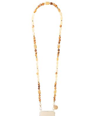 Holly glass bead phone chain strap LACOQUEFRANCAISE