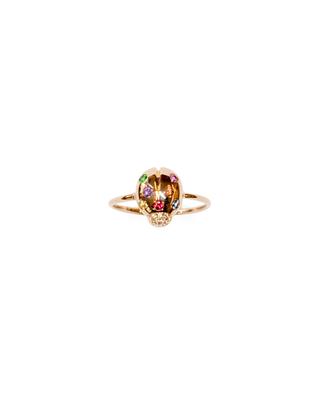 Coccinelle pink gold and precious stone ring GBYG