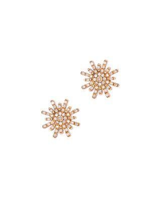 Soleil pink gold and diamond earrings GBYG