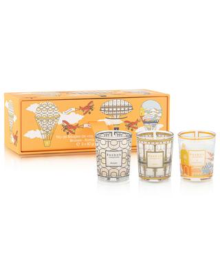 Travel Brussels Roma À Saint-Tropez set of three scented candles BAOBAB