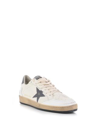 Ballstar low-top sneakers in nappa and lizard embossed leather GOLDEN GOOSE