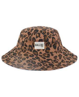 Verveine leopard and stripe reversible bucket hat BALZAC PARIS