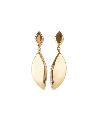 The Toxón yellow gold and diamond earrings ELI-O