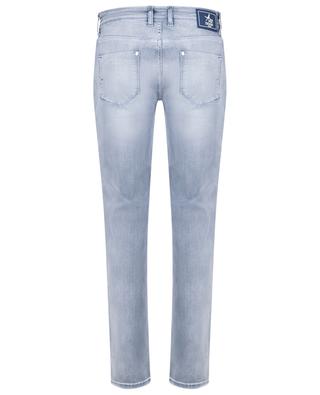 Light Blue Grey organic cotton slim fit jeans ACE DENIM