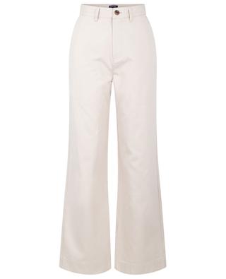 Alissio flared high-rise cotton trousers SOEUR