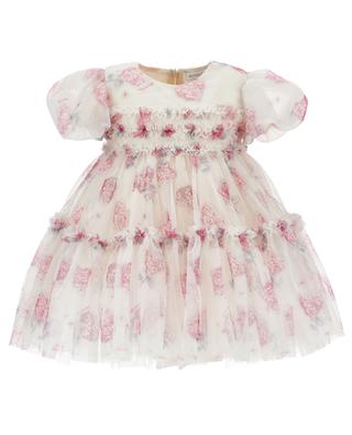 Compleanno floral tulle baby dress MONNALISA