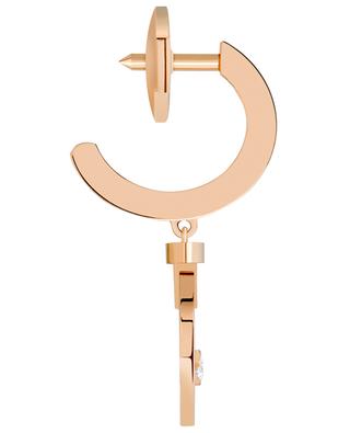 Pretty Woman single pink gold and diamond earring FRED PARIS