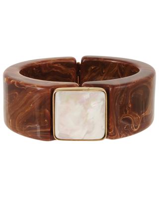 Arty Bis acetate cuff with mother-of-pearl GAS BIJOUX