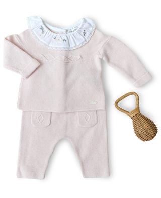 Baby-Strickset Hose und Pullover mit Zopfstrick-Details TARTINE ET CHOCOLAT