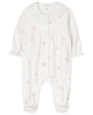 Pyjama bébé en velours fleuri TARTINE ET CHOCOLAT