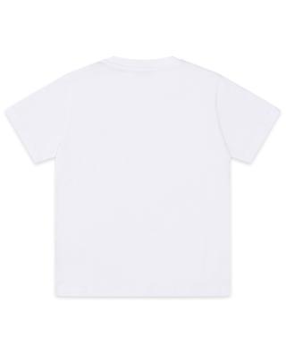 Logo patch adorned boy's short-sleeved T-shirt MONCLER