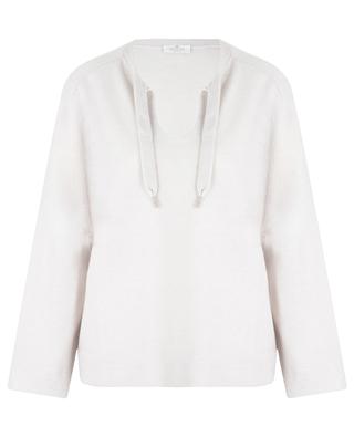 Wool and cashmere V-neckline long-sleeved jumper PANICALE
