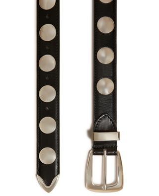 The Benny studded leather belt - 30 KHAITE